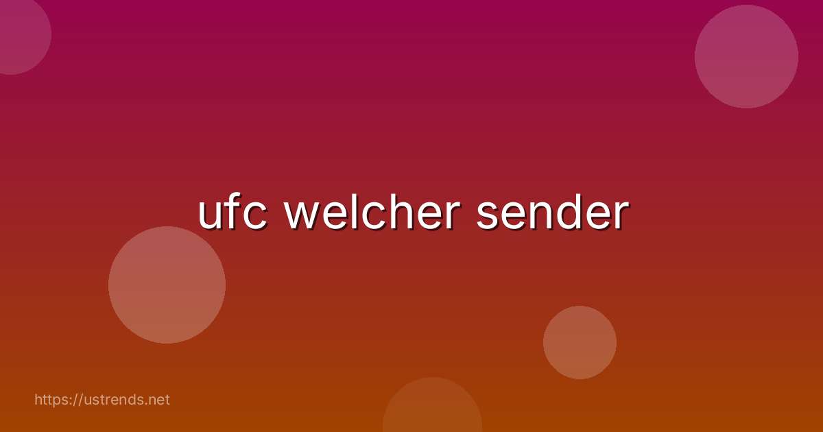 ufc welcher sender