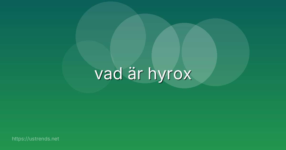 vad är hyrox