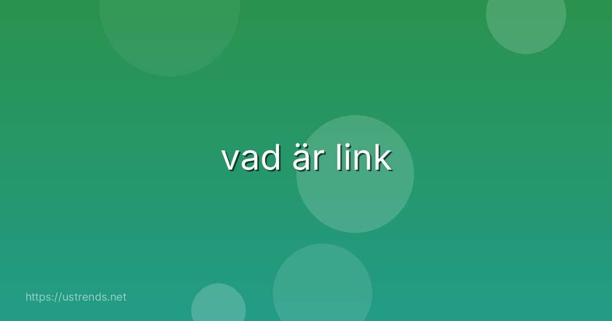 vad är link