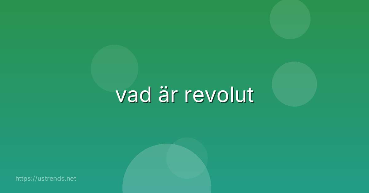 vad är revolut