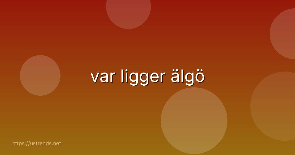 var ligger älgö