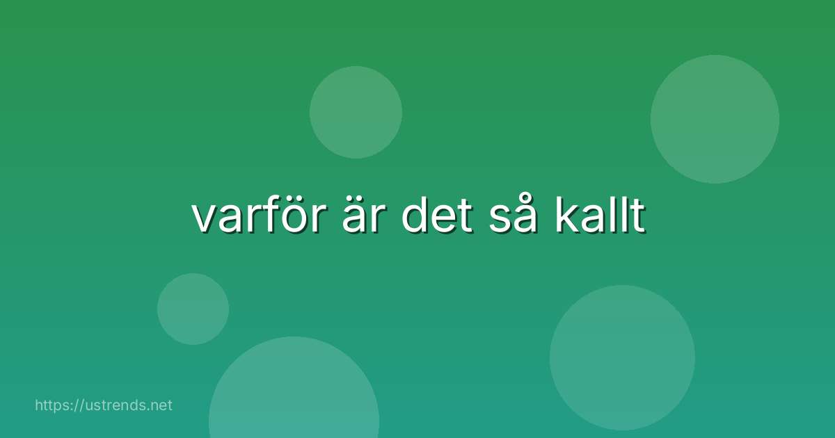 varför är det så kallt