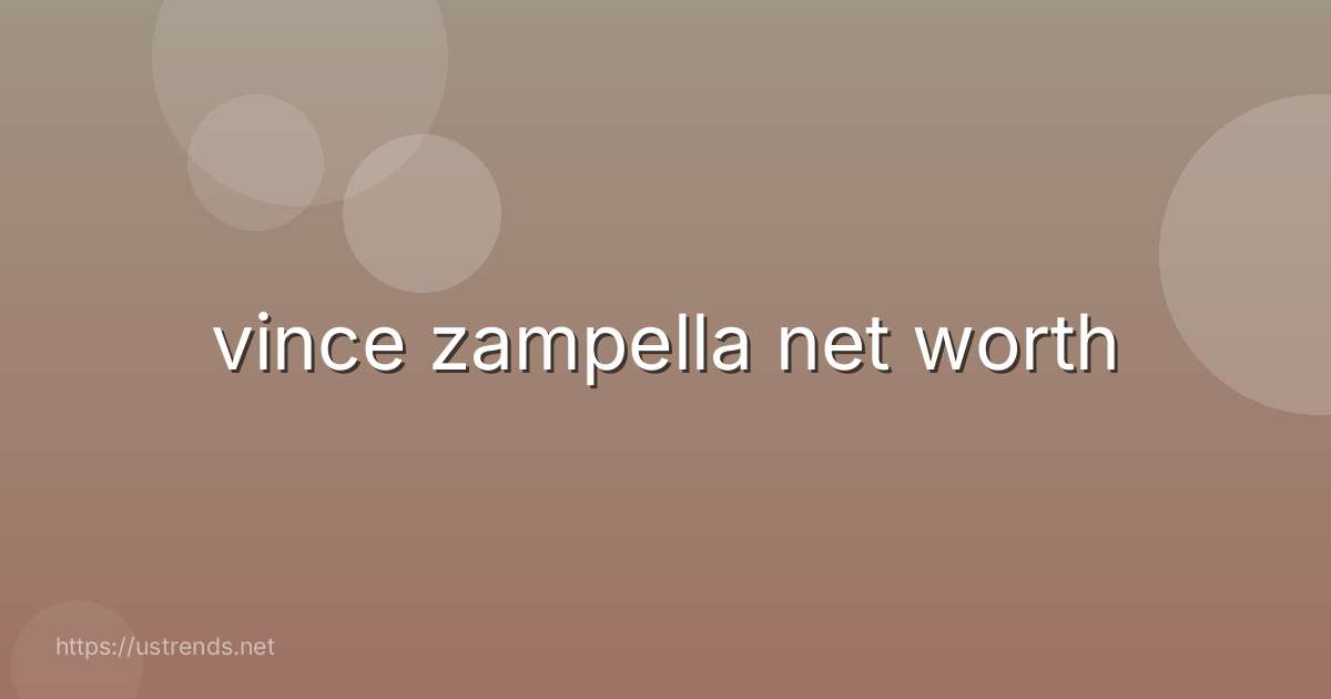 vince zampella net worth