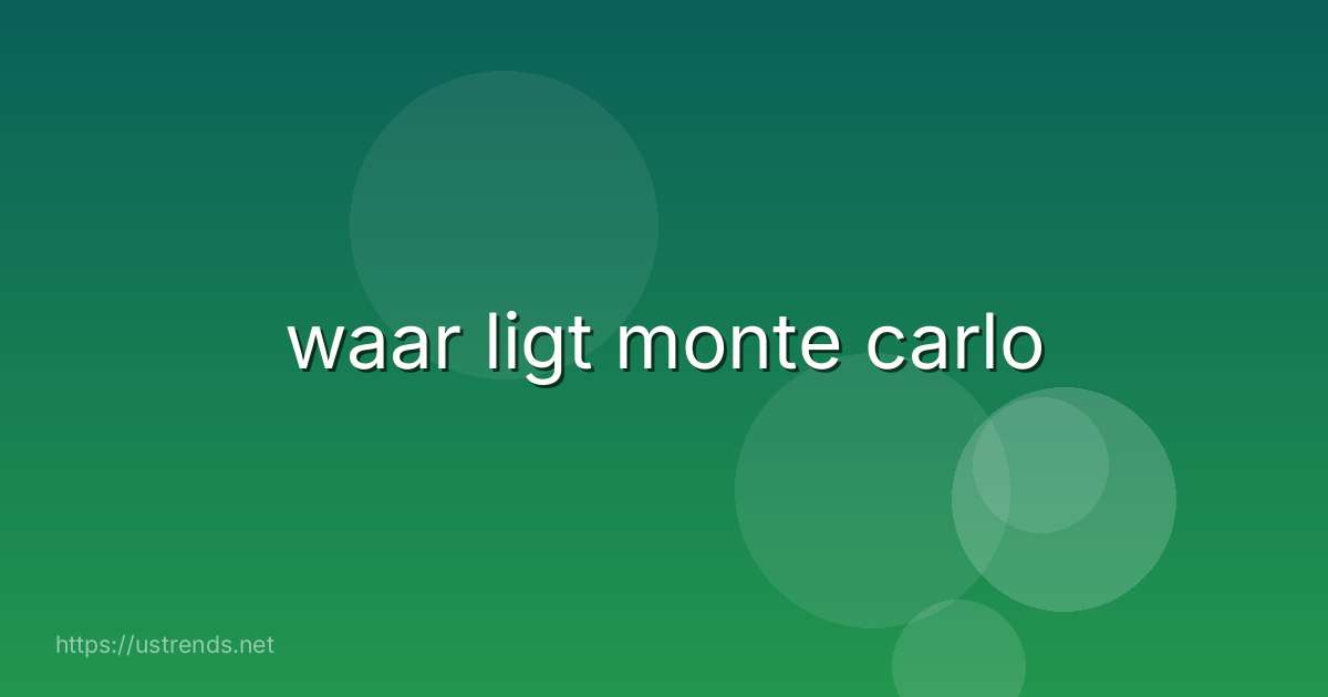 waar ligt monte carlo