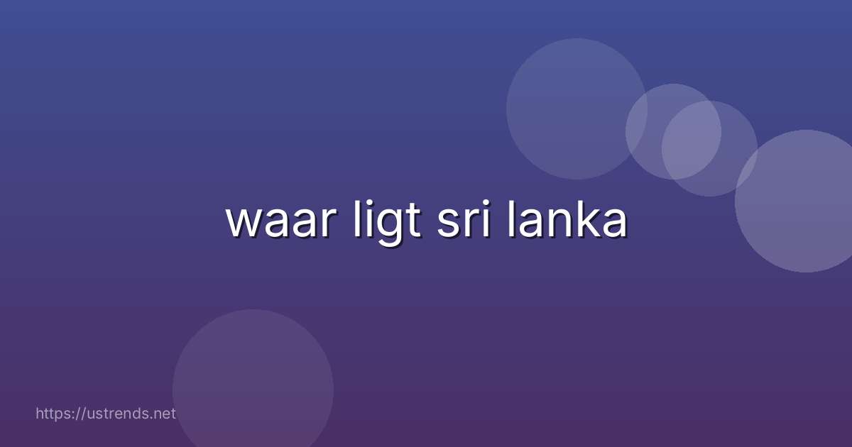 waar ligt sri lanka