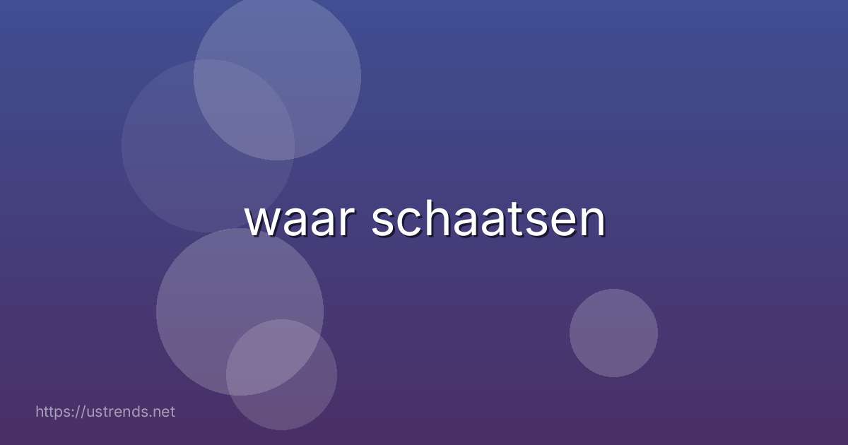 waar schaatsen
