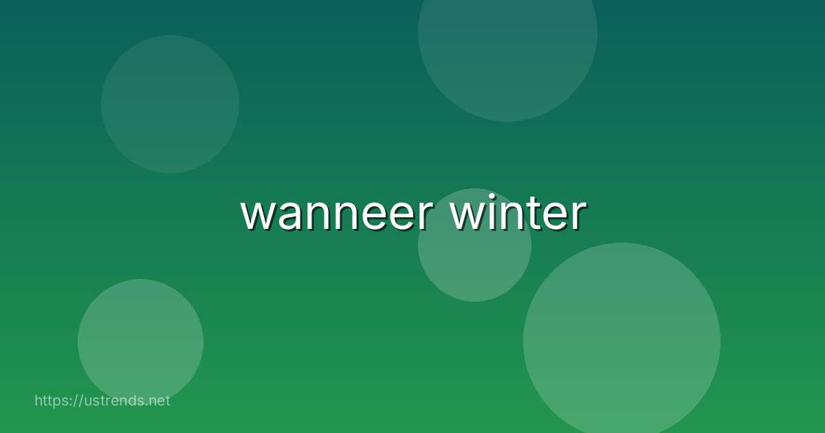 wanneer winter