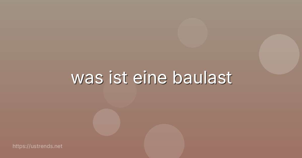 was ist eine baulast