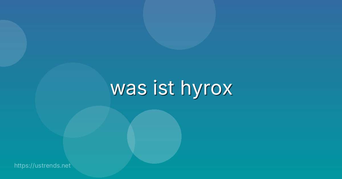 was ist hyrox