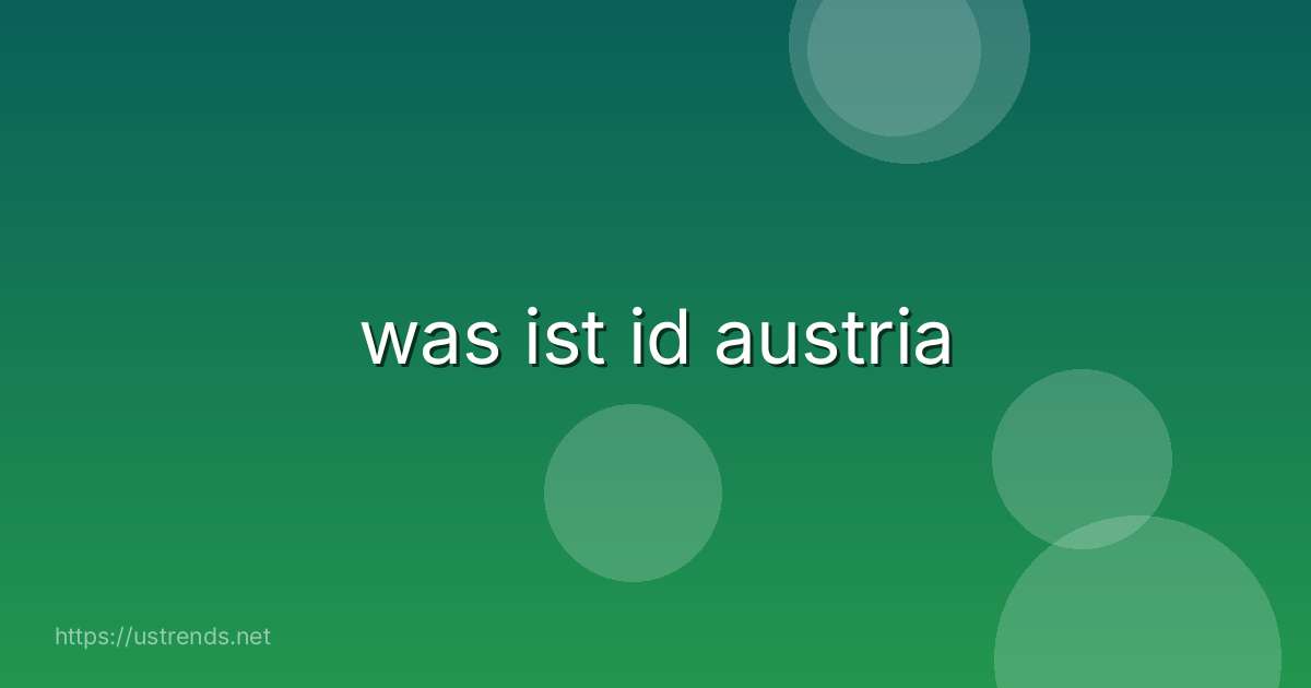 was ist id austria