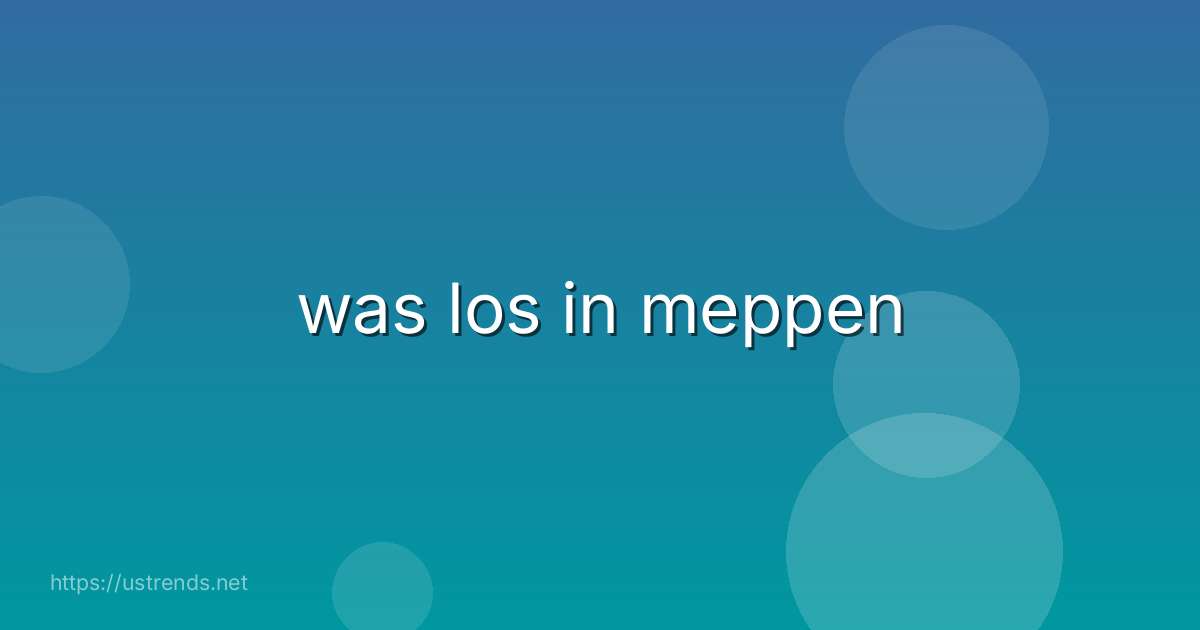 was los in meppen