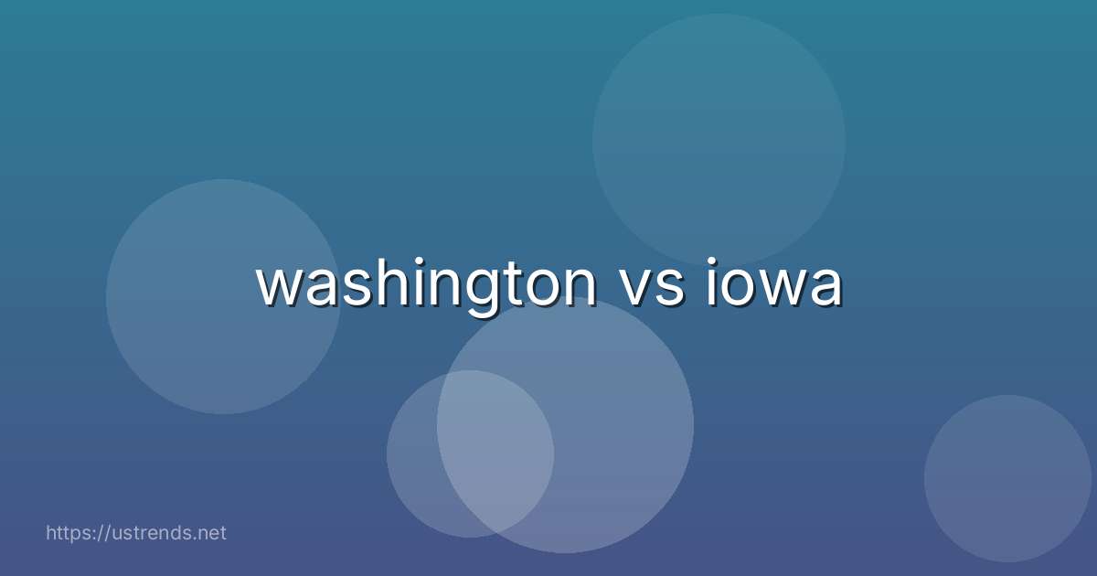 washington vs iowa