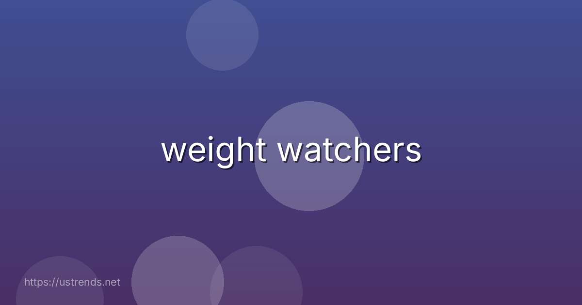 weight watchers