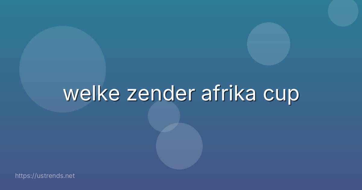 welke zender afrika cup