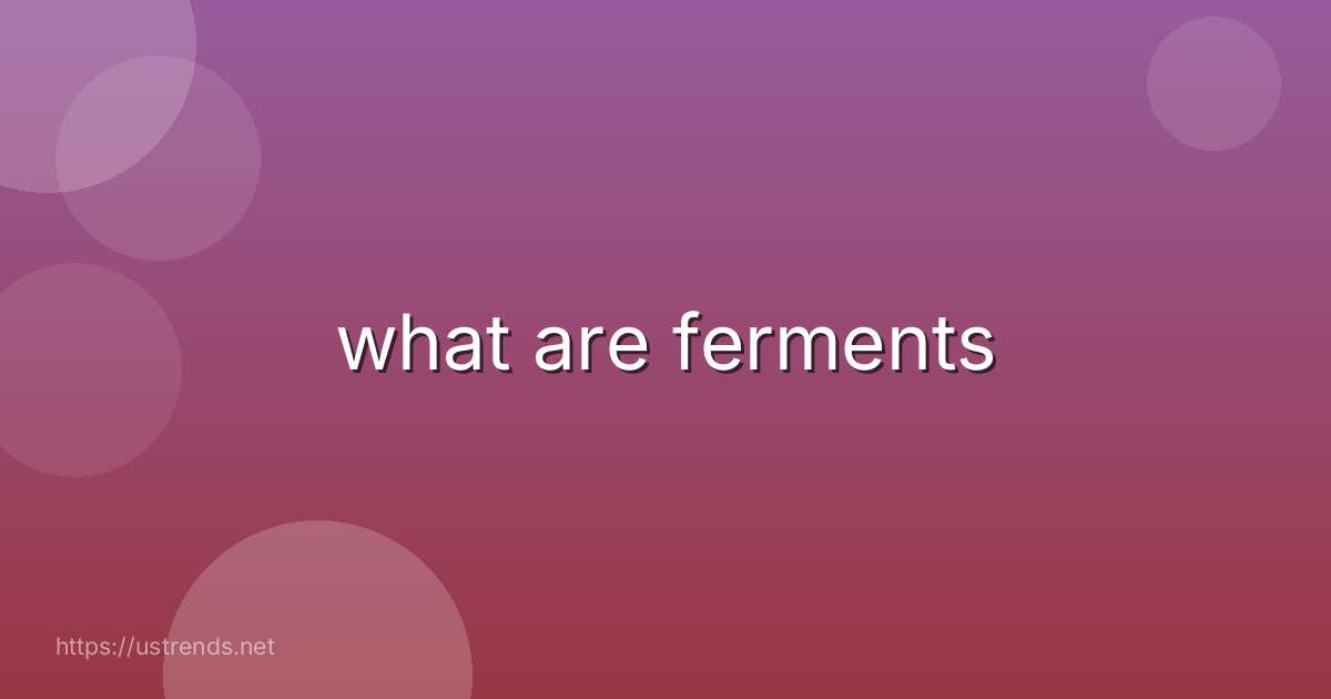 what are ferments
