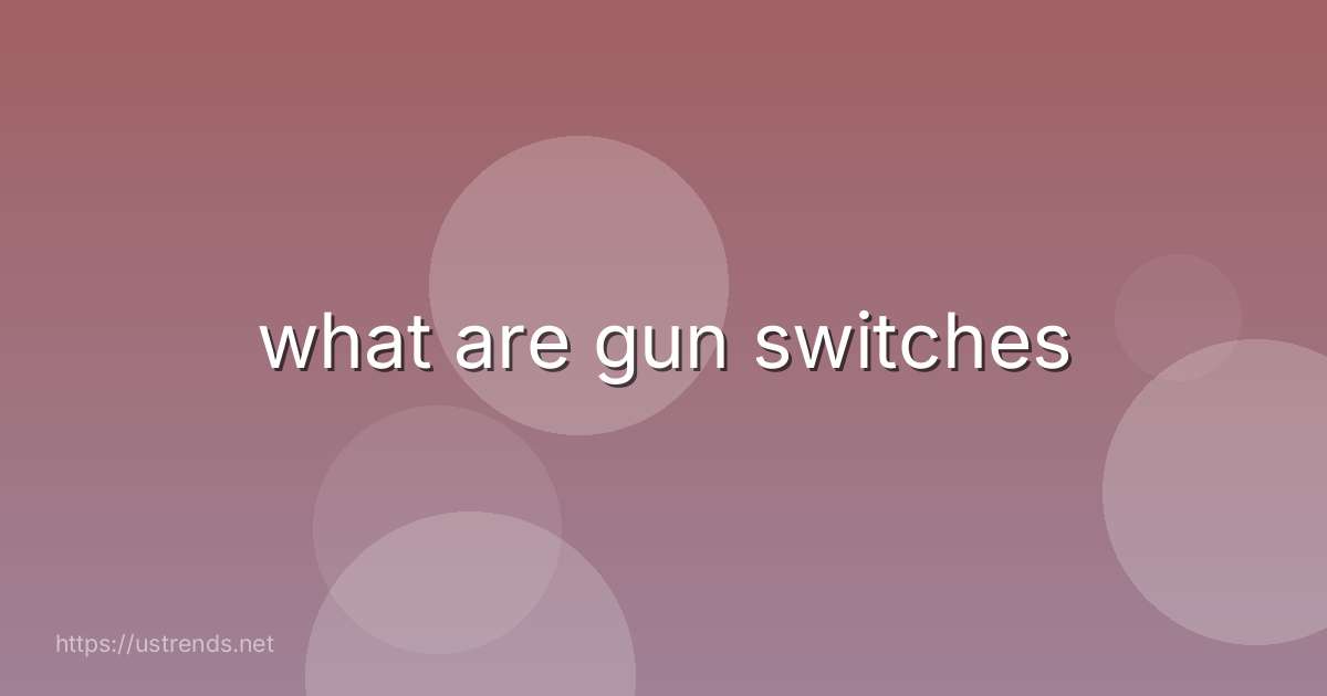 what are gun switches
