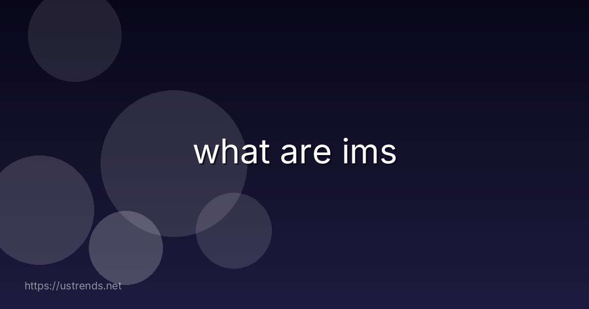 what are ims
