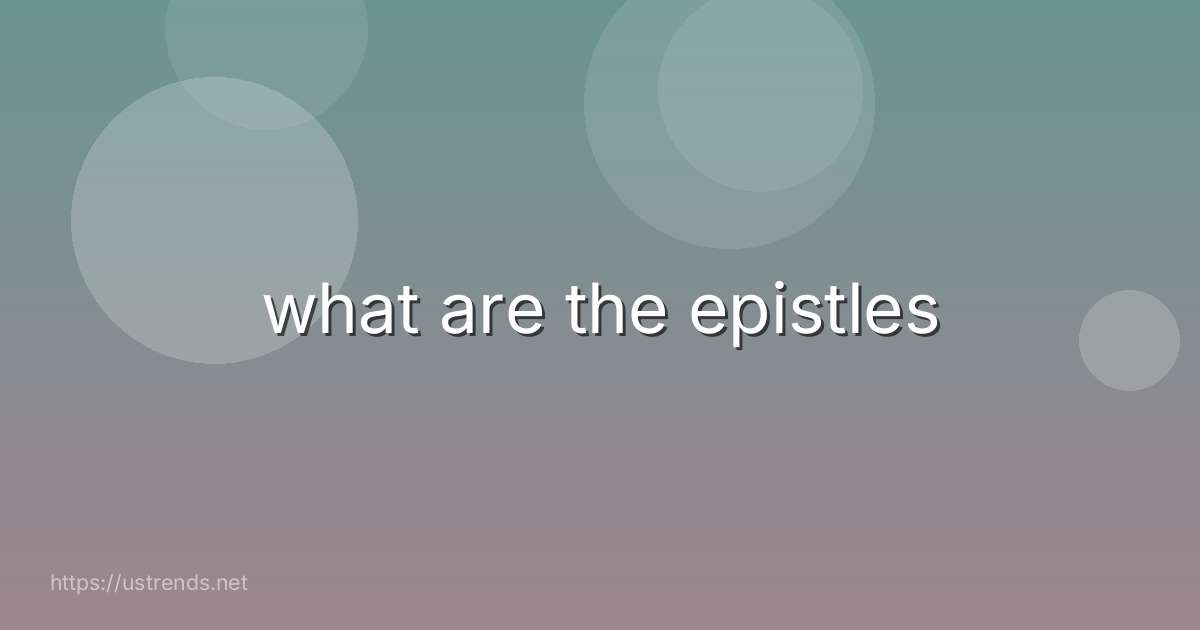 what are the epistles