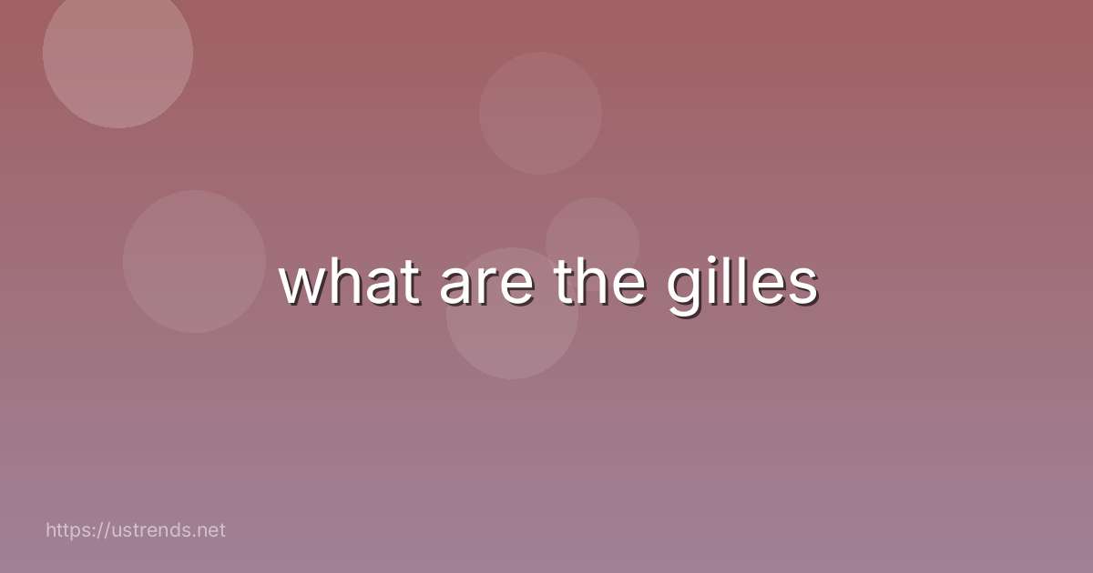 what are the gilles