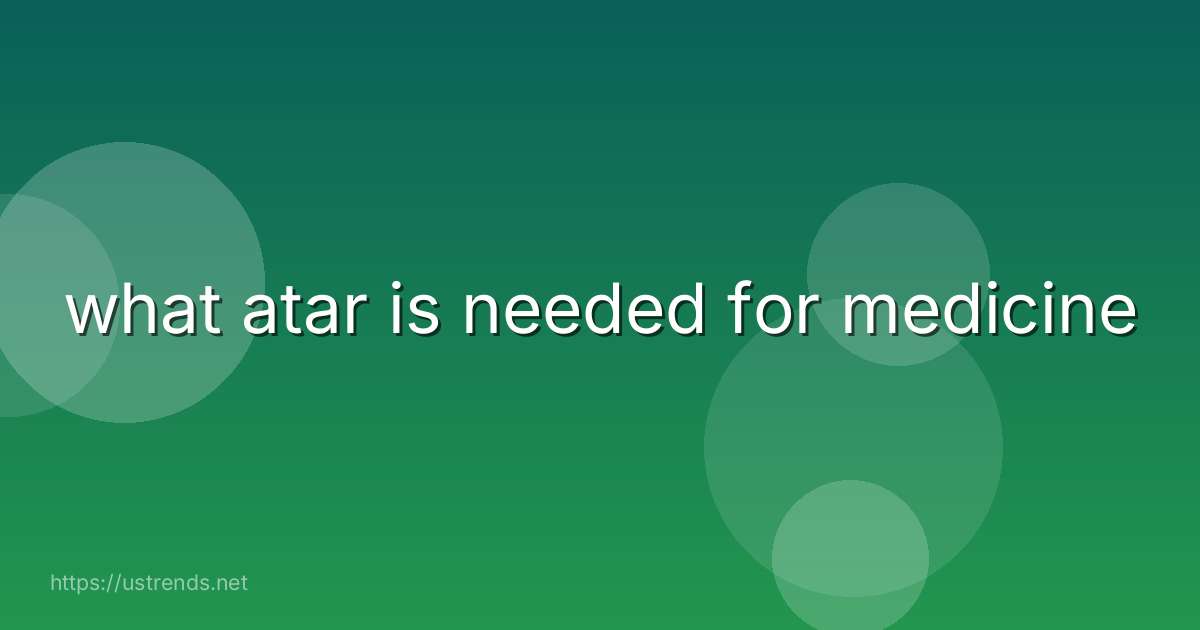 what atar is needed for medicine