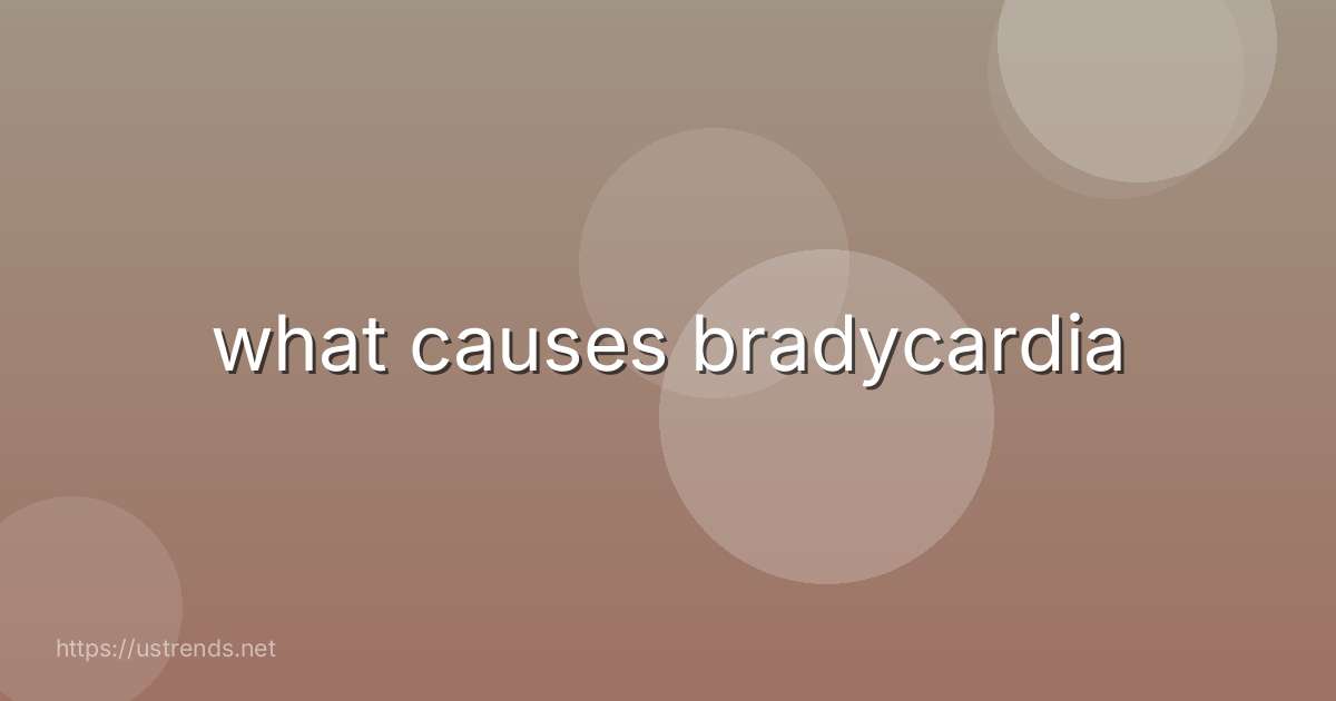 what causes bradycardia
