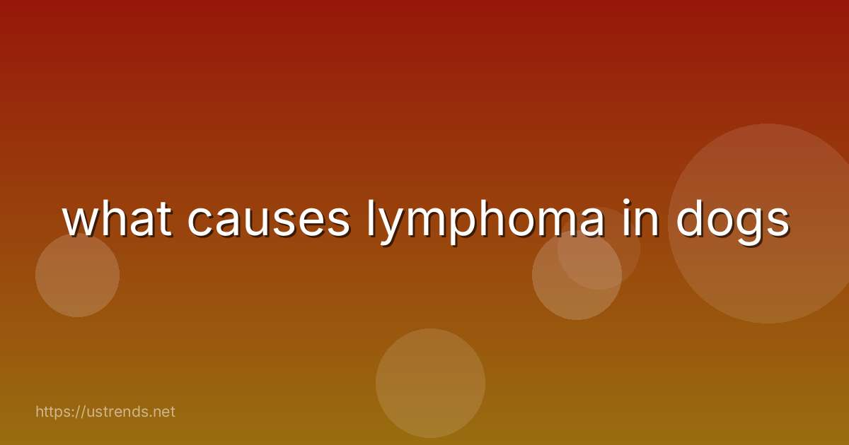 what causes lymphoma in dogs