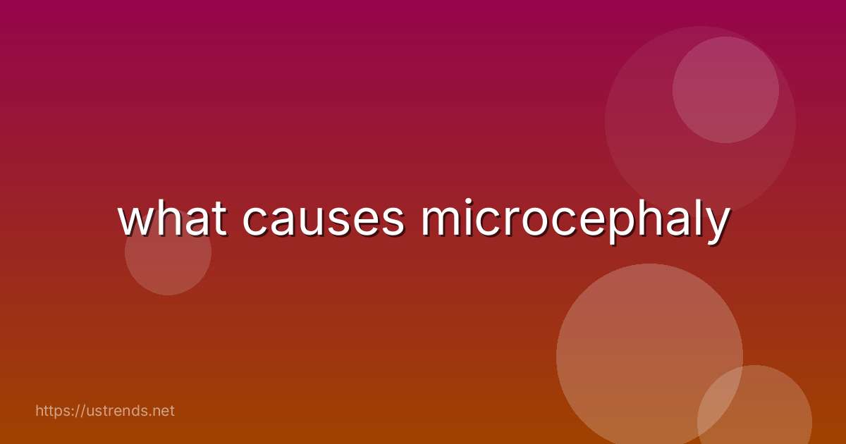 what causes microcephaly