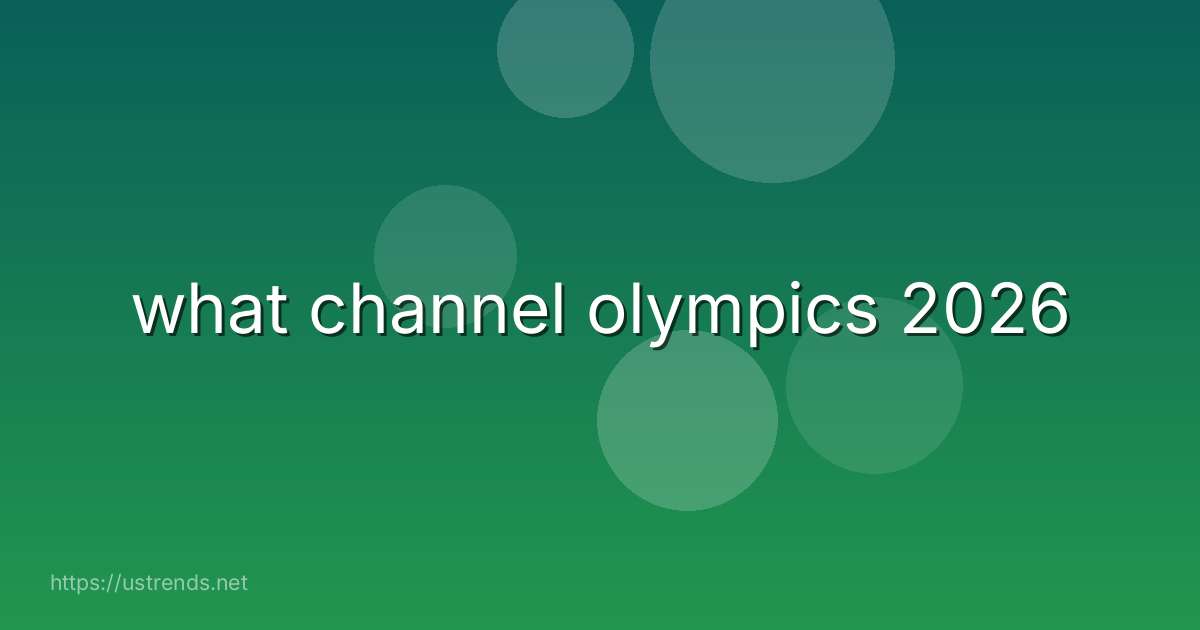 what channel olympics 2026
