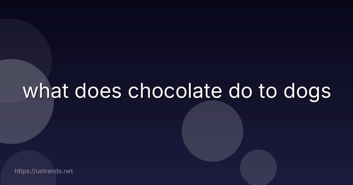 what does chocolate do to dogs