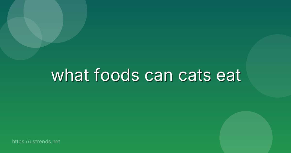 what foods can cats eat