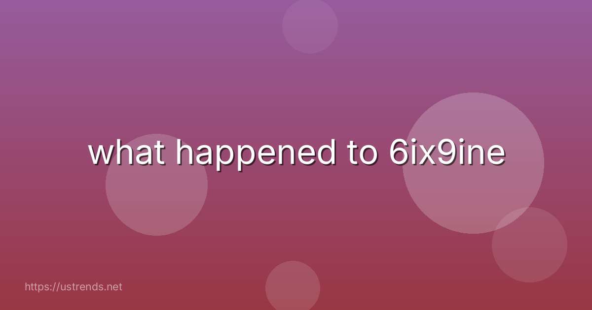 what happened to 6ix9ine