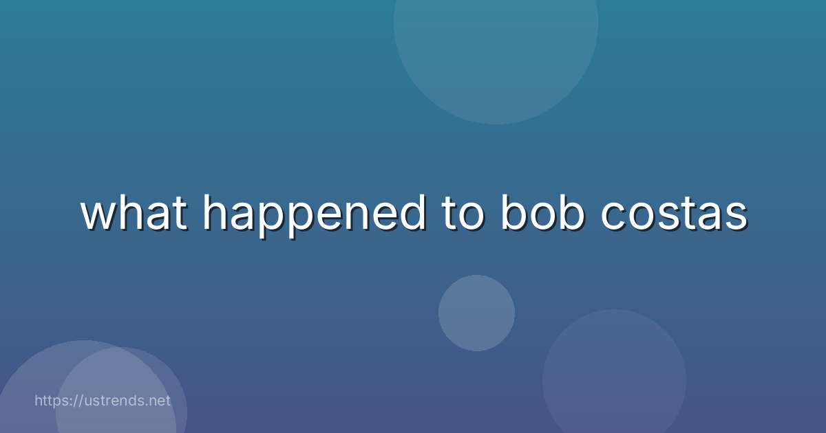 what happened to bob costas