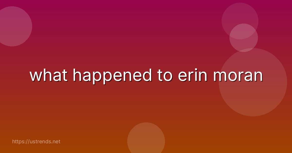 what happened to erin moran