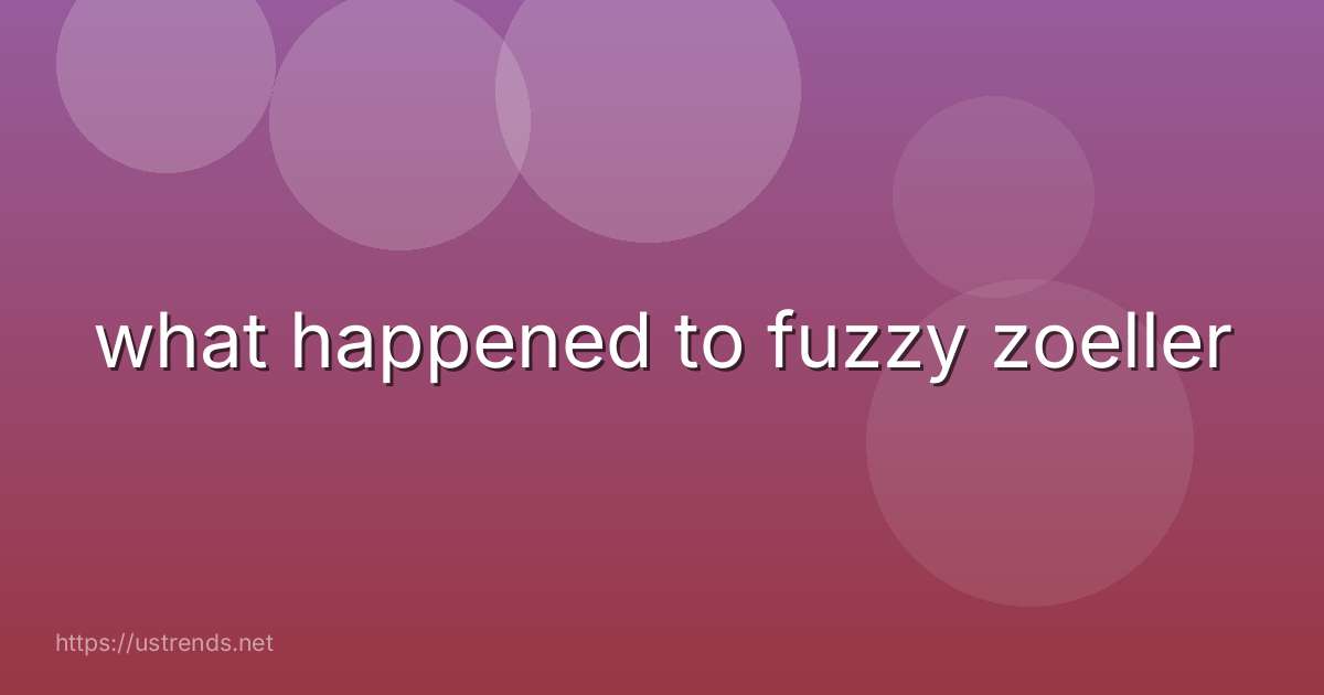what happened to fuzzy zoeller