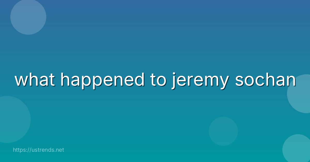 what happened to jeremy sochan