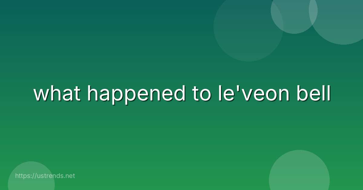 what happened to le'veon bell