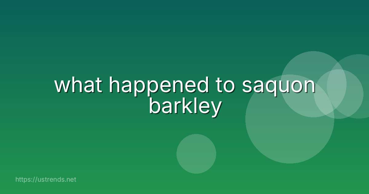 what happened to saquon barkley