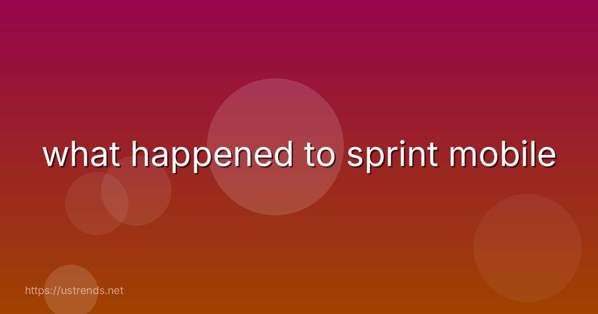 what happened to sprint mobile