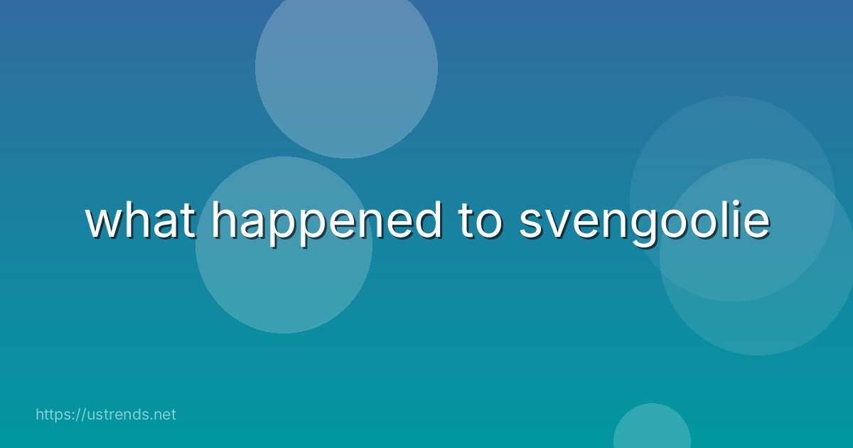 what happened to svengoolie