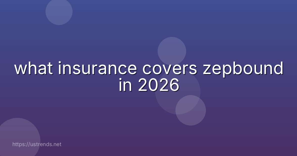 what insurance covers zepbound in 2026