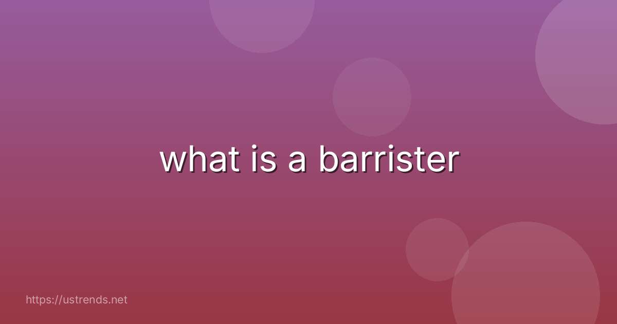 what is a barrister