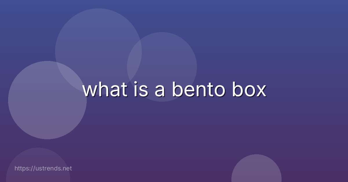what is a bento box