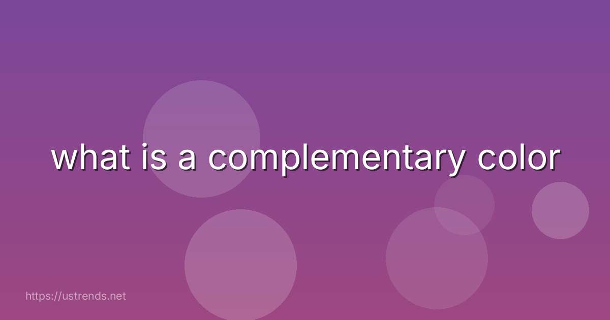 what is a complementary color