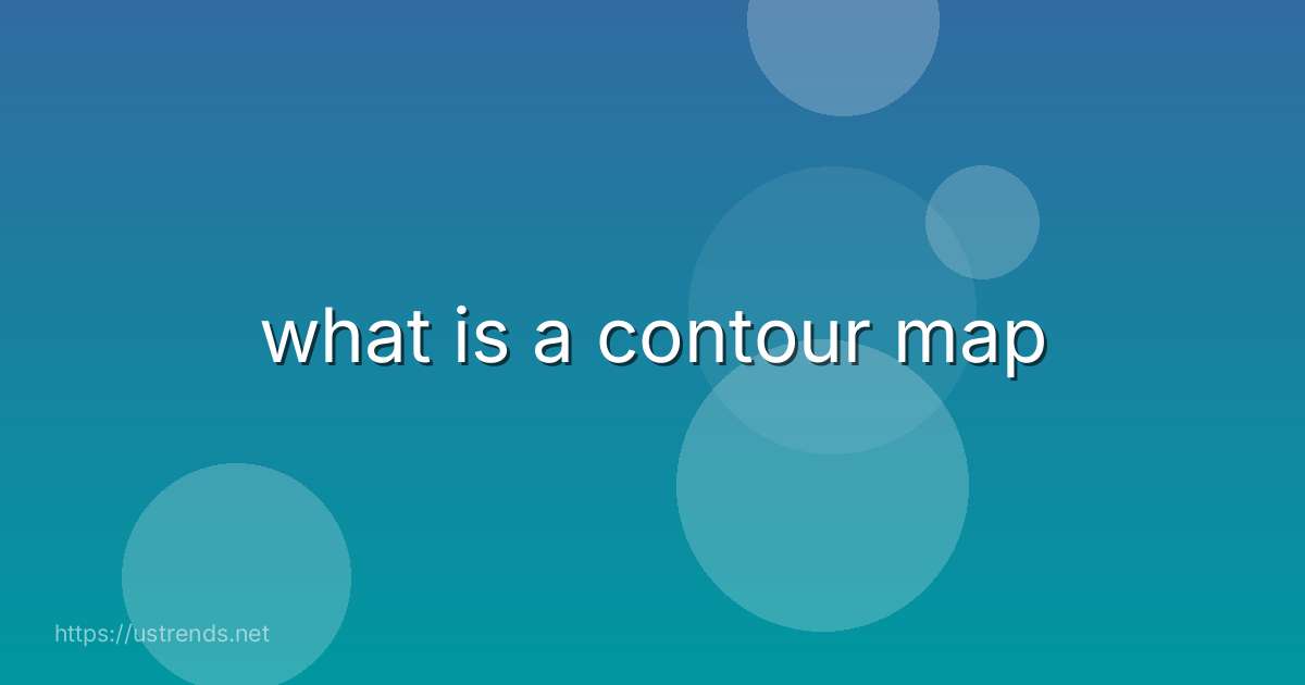 what is a contour map