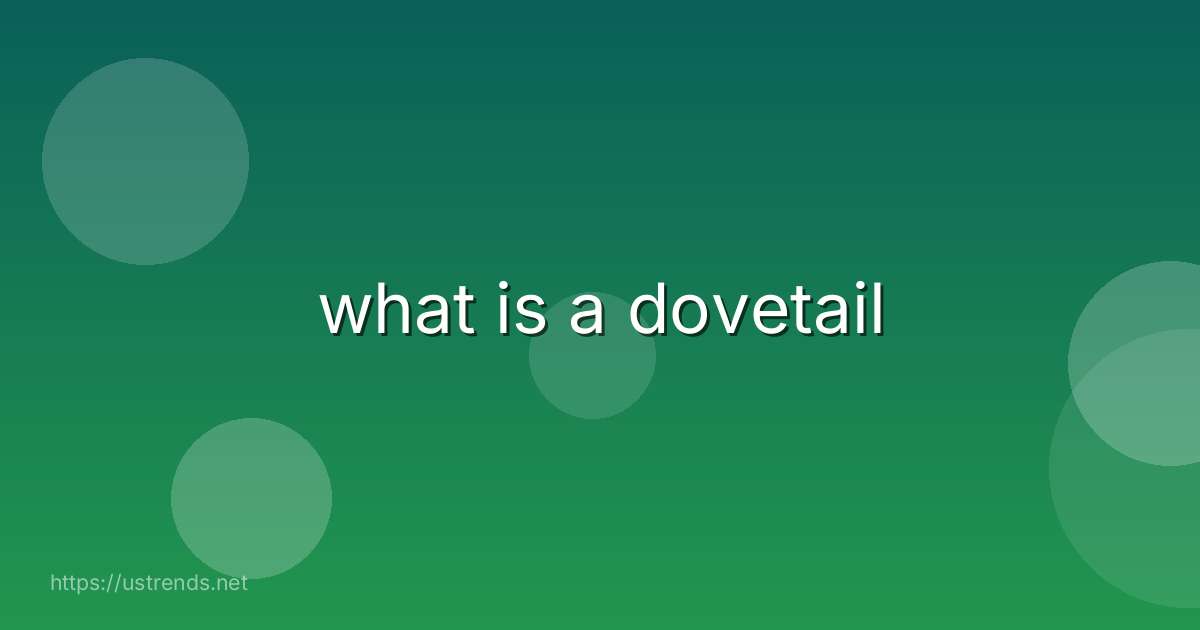 what is a dovetail