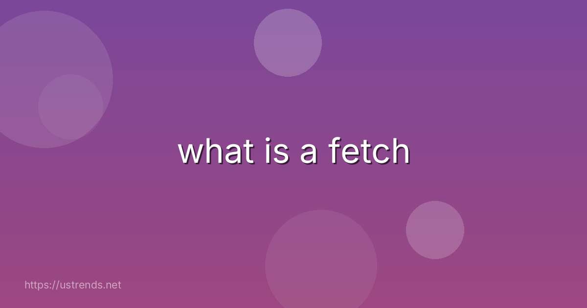 what is a fetch