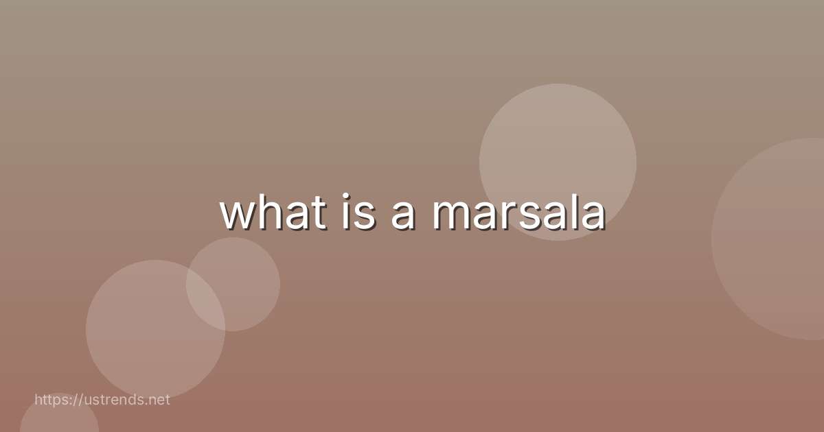 what is a marsala