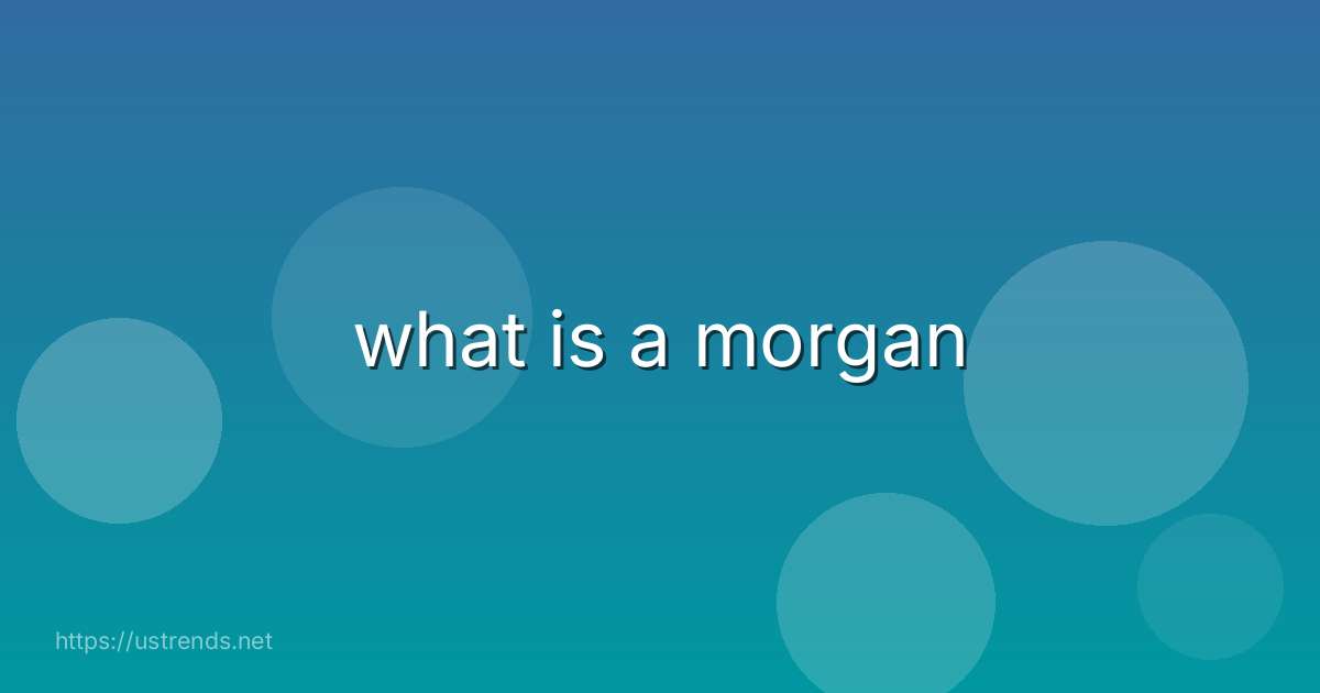 what is a morgan