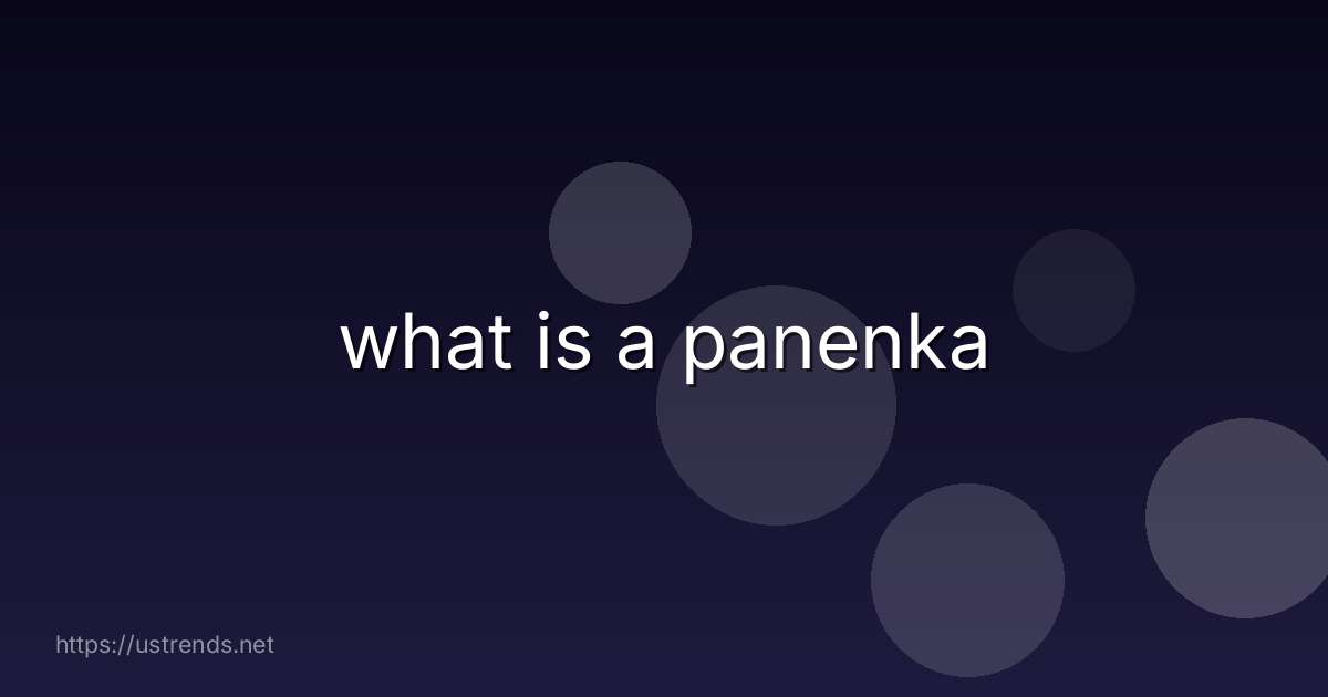 what is a panenka