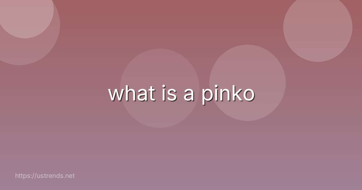 what is a pinko